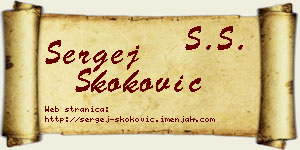Sergej Skoković vizit kartica